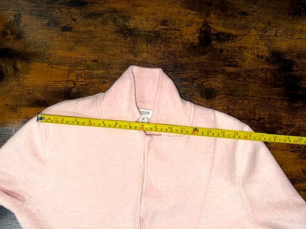 J.Crew Re-Imagined 100% Cotton Knit Sweater Blazer - Heather Pink / Medium